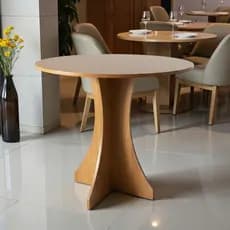 Mesa Redonda MDF Sala Jantar Cozinha Elegante Acabamento Fino