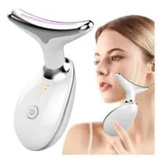 Portátil Beleza Pele Firmeza Pescoço Led Vibração Fóton Levanta A Anti-Rugas Remover Massageador