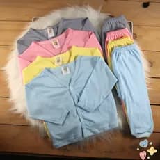 Kit Pijama Outono C/1 Conjunto Bebe Manga Longa