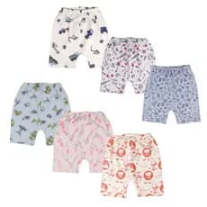 Roupa De Bebe Kit Com 3 Shorts Estampados Enxoval Sortidos
