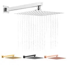 Ducha Inox Chuveiro 20 a 30 Cm Cano 40 Cm Slim Kit COMPLETO com cano OU SÓ A DUCHA - A ESCOLHA