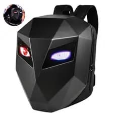 Mochila Led Motoqueiro Urbana Preta 20 Litros Lisa