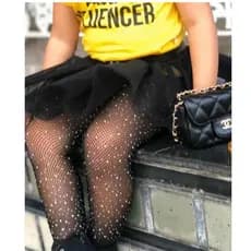 Meia-Calça Strass - Blogueirinha - Infanto-Juvenil