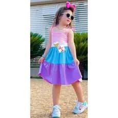 Vestido Infanto-Juvenil - 3 Marias - C/ Lilás