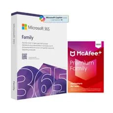 Microsoft 365 Family 2025 + Mcafee Premium - Licença 1 Ano