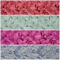 Tule Bordado Glitter e Pérolas 01 metro por 1,30 de largura - PROMOÇÃO