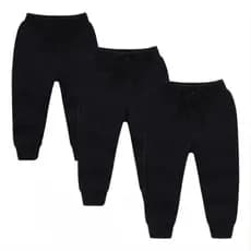 Kit 3 Calça Moletom Moletinho Escola Infantil Peluciado Elastico Unissex Creche