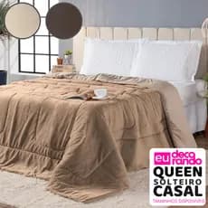 Coberdrom Edredom Grosso Dupla Face Colcha Inverno Manta Plush Solteiro Casal Queen