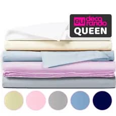 Lençol Queen Sem Elástico 400 Fios Aveludado Avulso Varias Cores