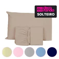 Lençol Solteiro Com Elástico Avulso Percal 400 FiosPromoção Varias Cores