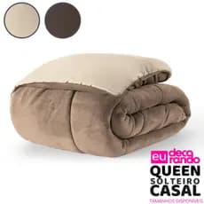 Coberdrom Grosso Dupla Face Solteiro Casal e Queen Quentinho Para o Inverno Edredom Colcha Plush