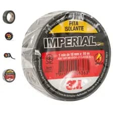 Fita isolante 18,0 mm x 10 m, preta, Imperial SLIM, 3M