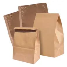 Kit Saco Para Lanches Embalagem Lisa E Ecológica Em Kraft Tamanho GG Com 100 Unidades Vinco