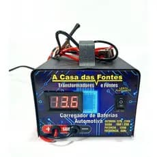 Carregador de bateria 12v carro, caminhão CV20 ah