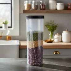 Pote Plástico Multiuso 1,5l P/ Mantimentos Guarda Macarrão Bolacha MB