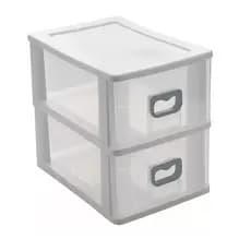 Gaveteiro De Mesa 2 Gavetas Organizador Multiuso Modular