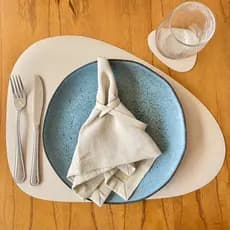 Jogo Americano Mesa cozinha Bar kit Couro Sintetico +Porta Copo e Porta Guadanapo 2 4 6 8 ou 10 Peça