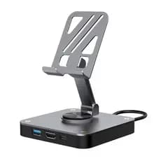 Dock Station HUB USB Tipo C compatível c/ Nintedo Switch, Samsung Dex, Smartphones, Tablets e notebooks