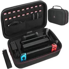 Capa tipo Mala p/ Nintendo Switch Completo para todos os Acessórios Proteção Total