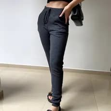 Calça Feminina Ribana Com Bolso Tecido Canelado Promoção