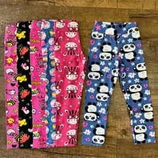 Kit 3 Legging Infantil Estampada Sortidas Muito Confortável