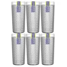 Kit 06 Copos Bico De Jaca Luxo Em Acrílico 500 Ml Transparente Suco Água