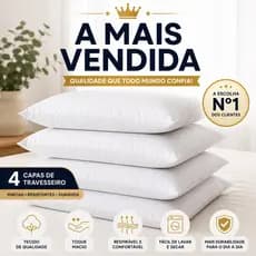 04 Capas Protetoras de Travesseiro Malha Gel (sem barulho) Fronha 45cm x 65cm com Zíper