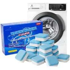 Kit 12 Limpador de máquina de lavar, comprimido efervescente sólido para remover manchas