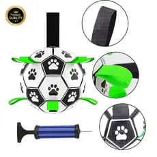 Bola de Futebol Brinquedo Interativo para Cachorro 15cm de diâmetro com abas
