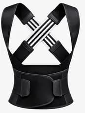 Corretor Postural Masculino Feminino Ortopédico - Ajustável com Velcro Alinha Coluna Reduz Dores