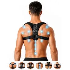Corretor Postural Ajustável para Costas, Ombros e Coluna Ortopédico –Alívio Rápido De Dores Nas Costas - Envio Imediato