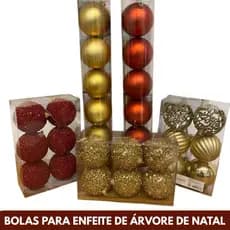 Bolas Decoradas Para Enfeite de Árvores de Natal e Decorações Natalinas Cromus Florarte