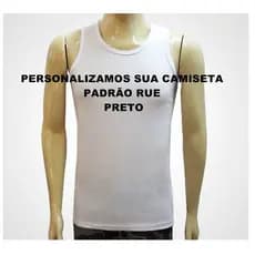 3 Camisetas Regata Branca TFM Dry Fit Bordadas