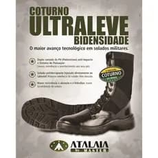 Coturno Militar Bidensidade Atalaia Sem Zíper