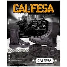 Coturno Calfesa Atalaia Militar Preto Com Zíper