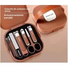 Kit cortador de unha aço Inoxidável 8 peças