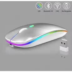 Mouse Bluetooth sem fio notebook pc Prateado