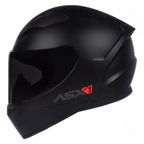 Capacete Moto Asx City Solid - Preto Fosco Com Opção de Viseira.