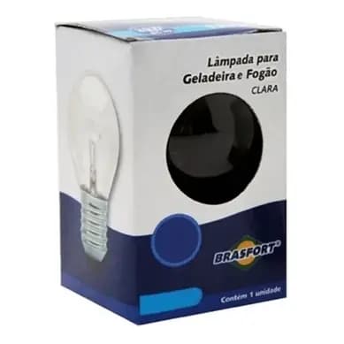 lampada para geladeira, fogão e lustre Clara 40W - Brasfort