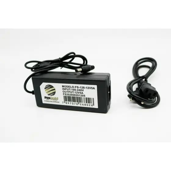 Fonte Cabeada Fs-128 12v 5 Amperes- Fasgold