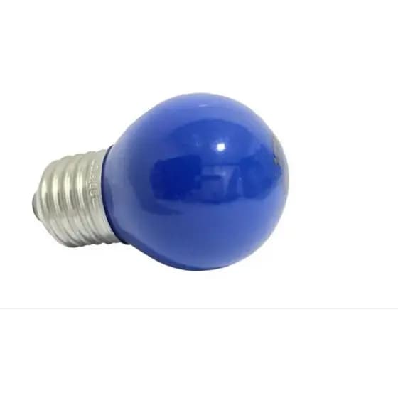 Kit 10 Lâmpada Bolinha 15w 220v E27 Azul Decorativa