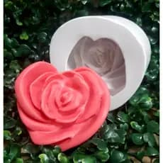 molde de silicone para sabonete, vela - CORAÇÃO CUPIDO.
