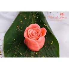 0067-Molde de Silicone Para Sabonetes Artesanais-Botão de Rosa Luxo