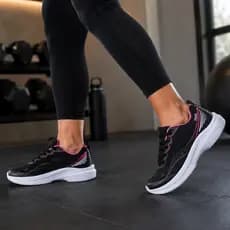 Tênis Esportivo Feminino Corrida Academia Rosa Confortável Antiderrapante