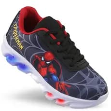 Tênis Infantil De LED Masculino Meninos Homem Aranha Barato Macio Confortável Envio Imediato