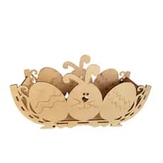Cestinha De Páscoa Em Mdf Decorada - Presente Perfeito