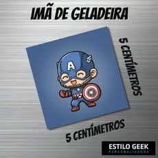 Imã De Geladeira Personagens da Marvel Vários Modelos 5x5cm Personalizado Resistente a Água e UV