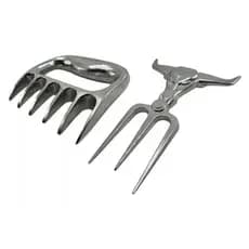 KIT GARRA E TRIDENTE PARA CHURRASCO