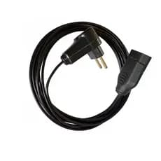 Extensão Elétrica 3 Metros 10a Cabo Pp 2x1,0 Reforçada Cor Preto 127v/220v