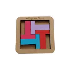 Jogo Dos 4 Tes Brinquedo Educativo Puzzle dos Tes Feito Artesanalmente